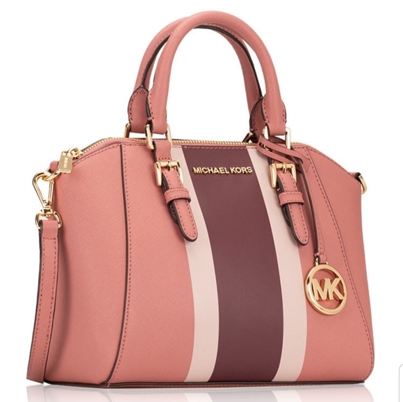 Michael Kors Ciara Medium Satchel Crossbody Pink - Picture 2 of 6